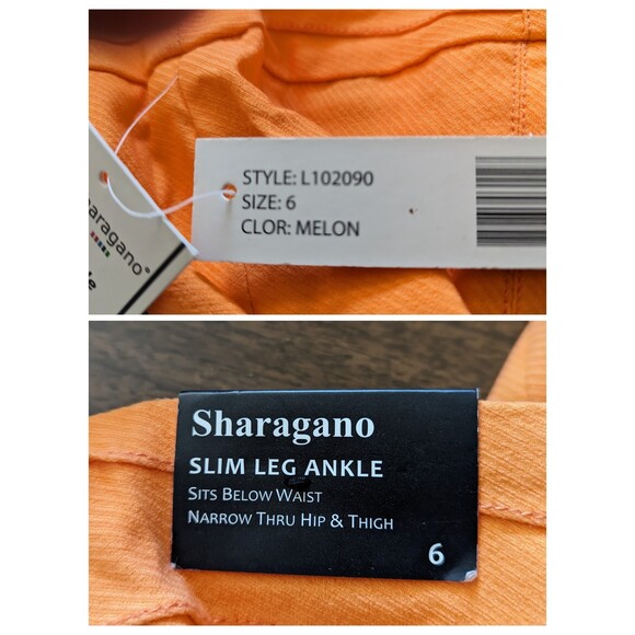 NWT Sharagano slim leg pants    Sz 6 - Picture 8 of 11